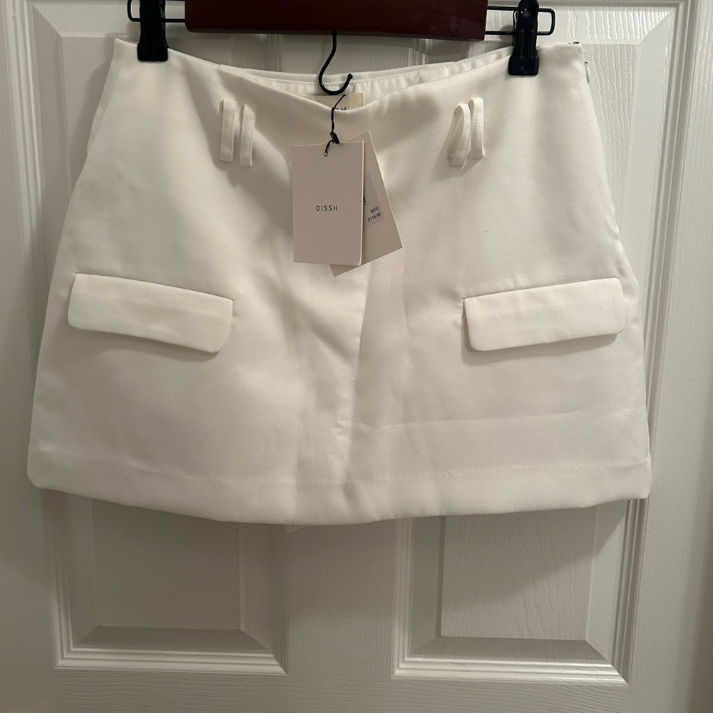 White micro mini shirt